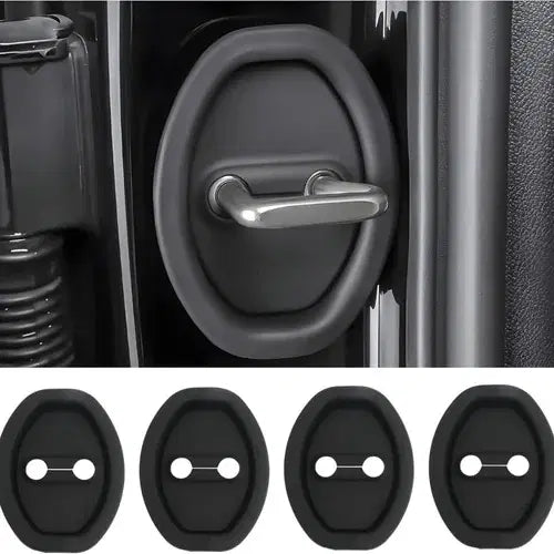 Car Silicone Door Latch Lock Protective Cover (Pack of 4)